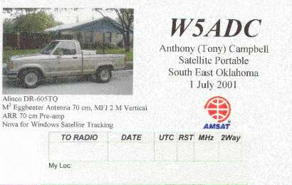 Oklahoma QSL Card